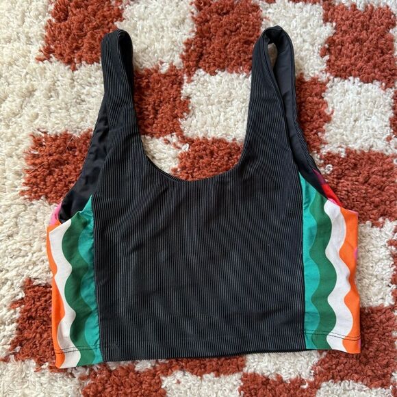 2 PC SET: Beach Riot Tessa Top & Megan Leggings In Tropical Wave - Small/Medium - Picture 5 of 11